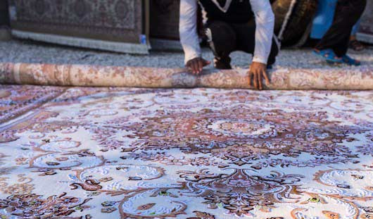 روش اصولی لول کردن قالی در قالیشویی فرمانیه